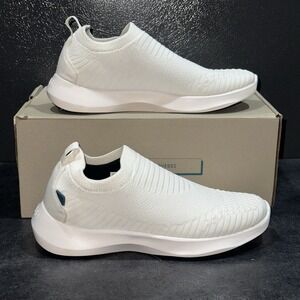 Vessi Women's Everyday Mover Slip-on Sneaker Womens 5 Polar White Waterproof EUC